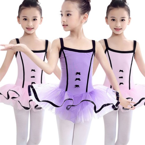 Girls kids ballet tutu dresses children modern dance stage performance gymnastics pratice fitness leotard dresses